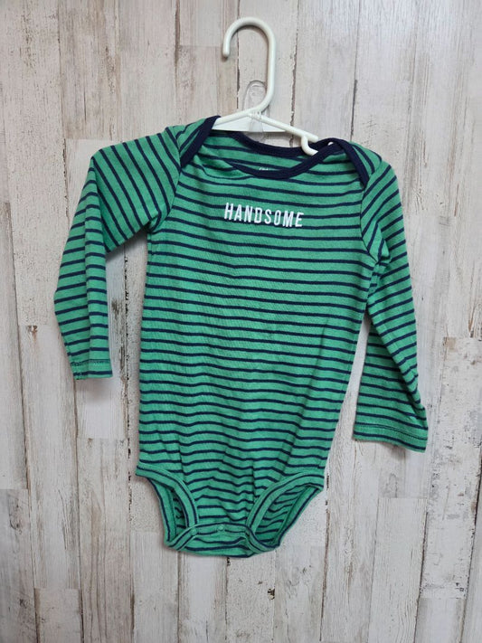 GREEN CARTERS STRIPED HANDSOME ONESIE, BOY 24M