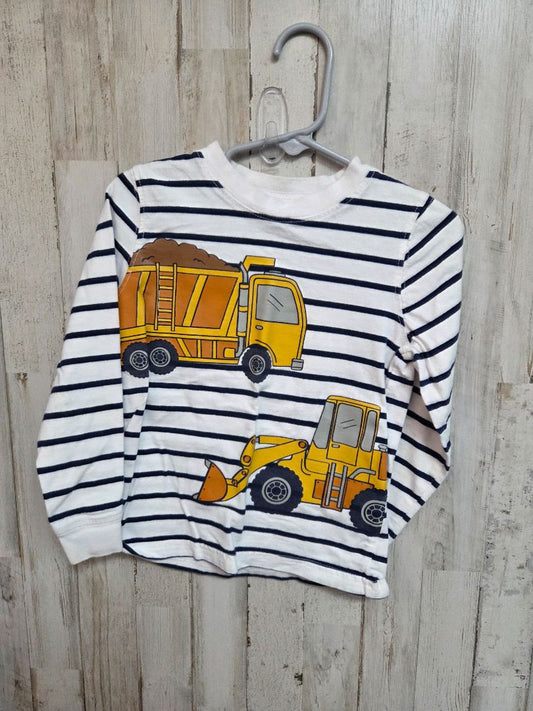 WHITE CARTERS CONSTRUCTION TEE, BOY 3T