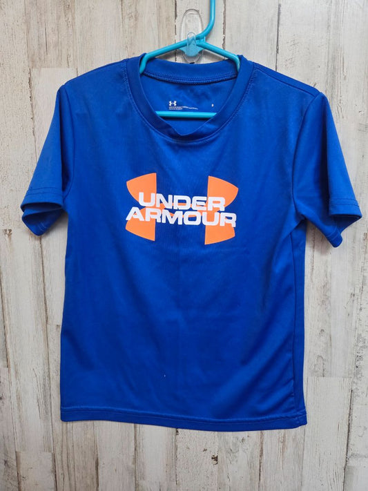 ROYAL UNDER ARMOUR LOGO DRY FIT TEE, BOY 5