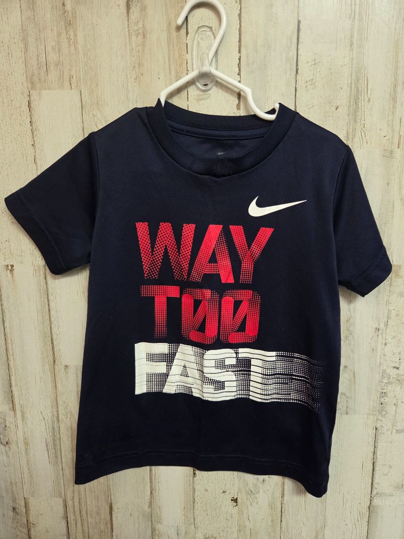 NAVY NIKE WAY TOO FAST TEE, BOY 5