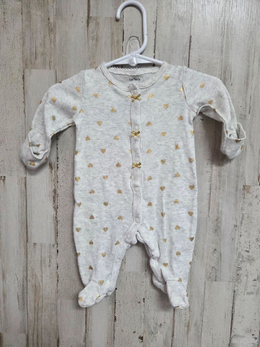 grey carters heart sleeper, girl nb