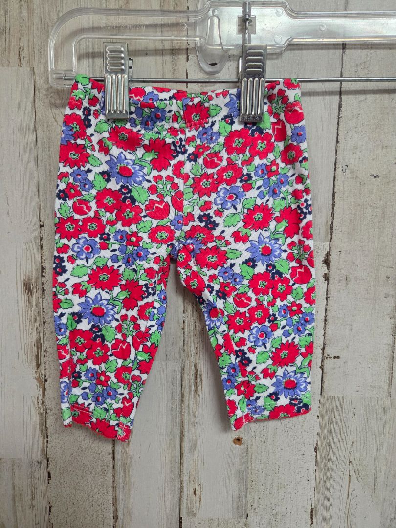 red carters floral butterfly pants, girl nb