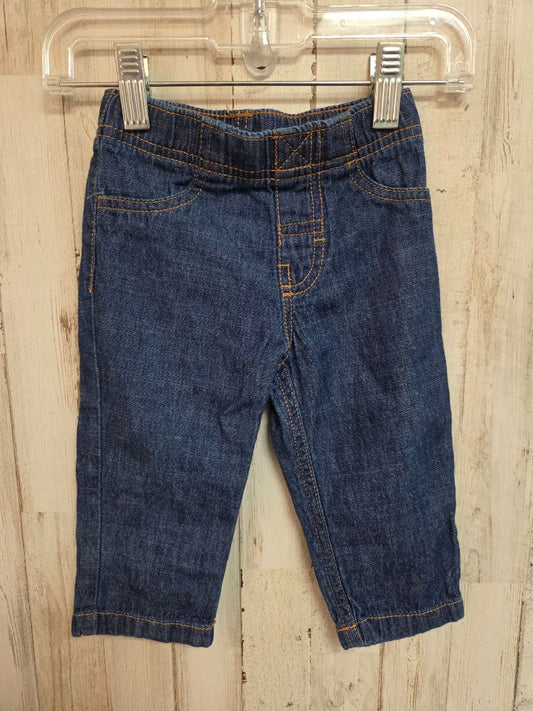 blue carters chambray pants, girl 12m