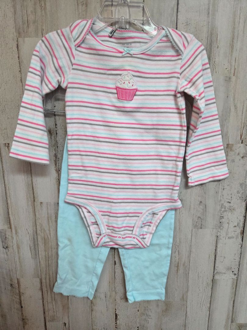 white carters cupcake outfit, girl 18m