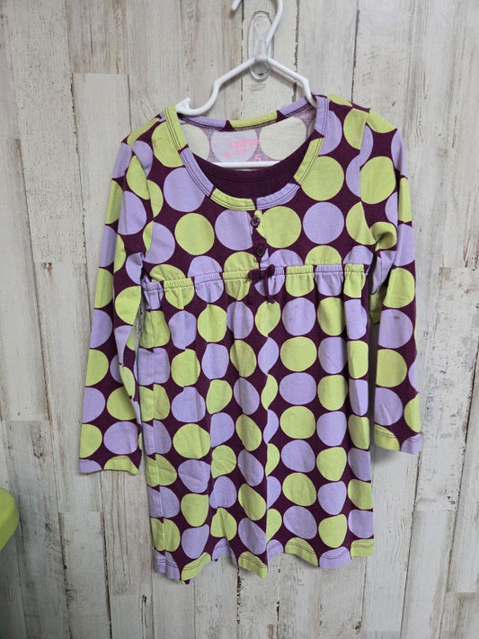purple/ green oshkosh polka dot dress, girl 5