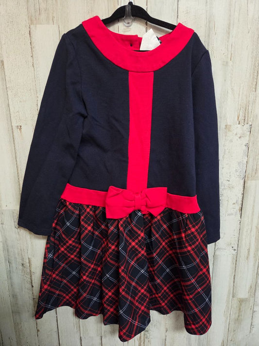 navy/red rare edition plaid dress, girl 6