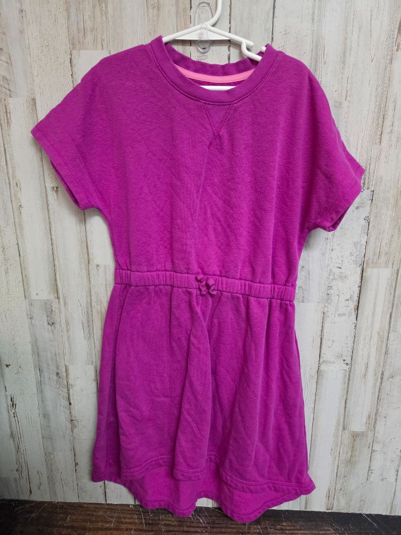purple XERSION sweatshirt dress, girl 10/12