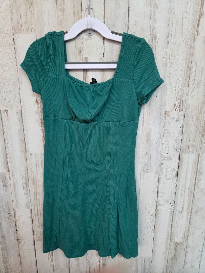 GREEN ART CLASS RIBBED DRESS, GIRL 6/7