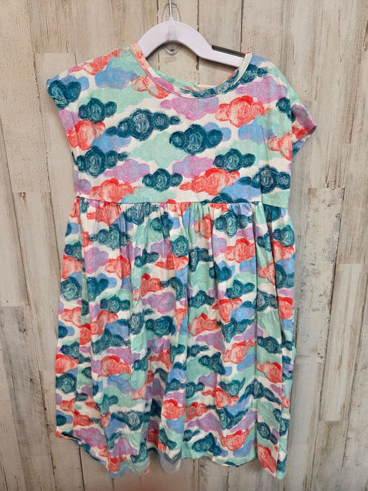 GREEN NORDSTROM CLOUD PRINT COTTON DRESS, GIRL 7