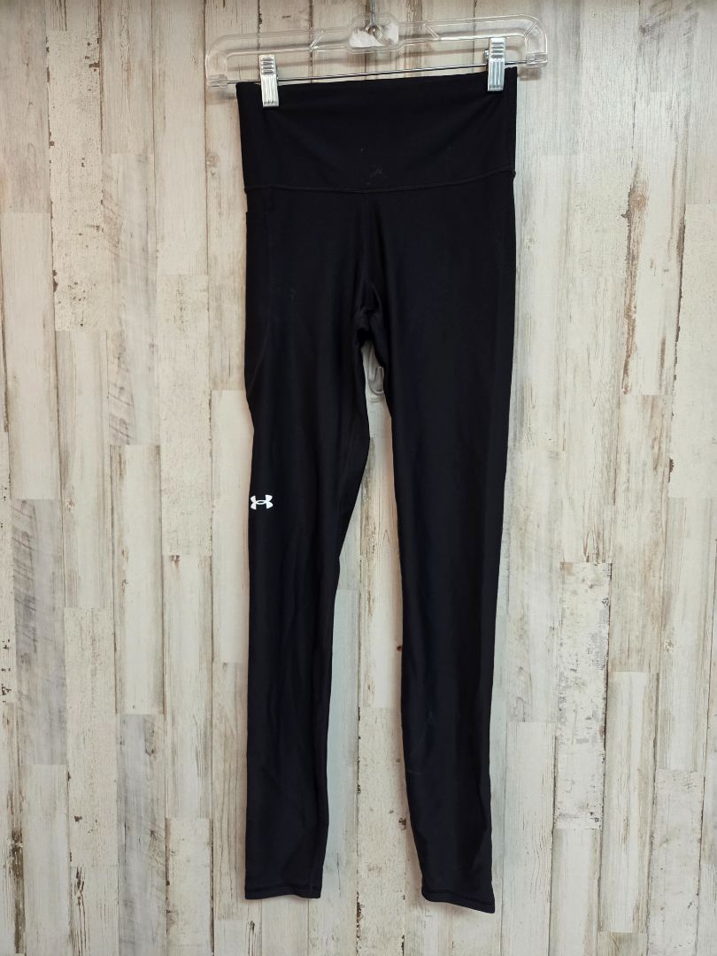BLACK UNDER ARMOUR COMPRESSION LEGGINGS, LADIES XS