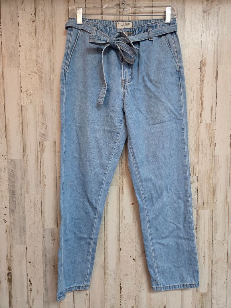 DENIM BLANK PAIGE TIE BELT JEANS, LADIES S