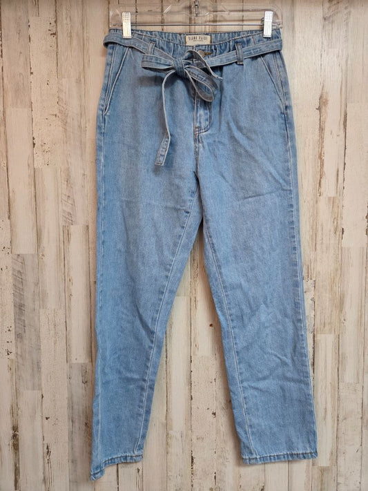 DENIM BLANK PAIGE TIE BELT JEANS, LADIES S