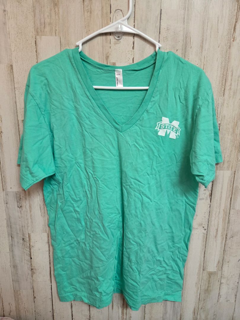 TEAL AMERICAN APPAREL MS STATE TEE, LADIES M