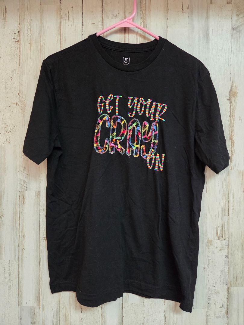 BLACK GEORGE CRAY ON TEE, LADIES M