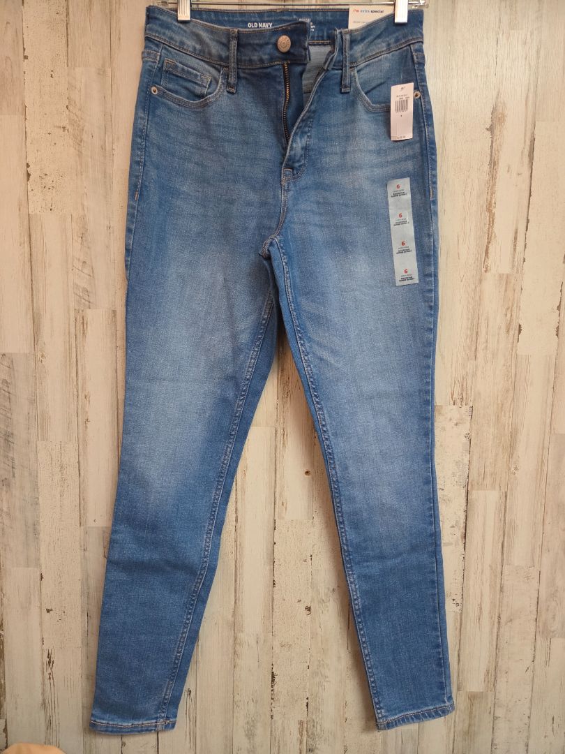 DENIM OLD NAVY NEW SZ6 SKINNIES, LADIES M