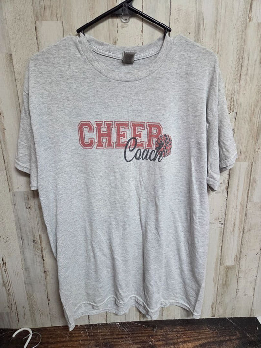 GREY GILDAN CHEER COACH TEE, LADIES L