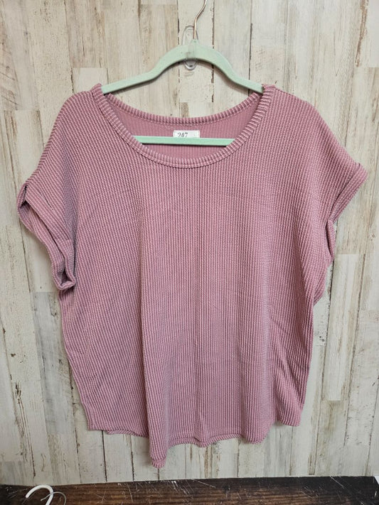 PURPLE MAURICES TEXTURED BLOUSE, LADIES L