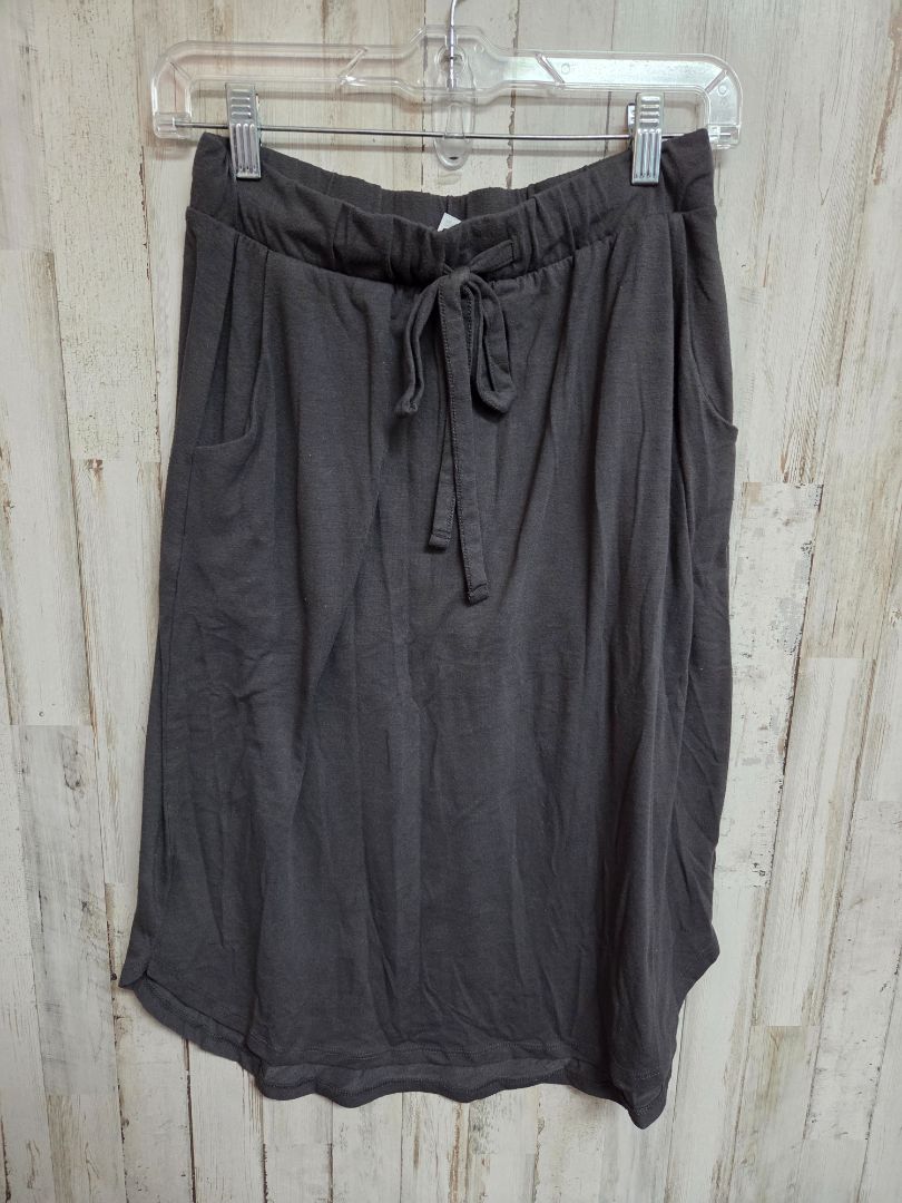 GREY ZENANA DRAWSTRING SKIRT, LADIES L