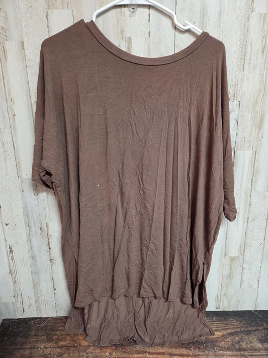 BROWN ZENANA OVERSIZE SOFT TOP, LADIES M