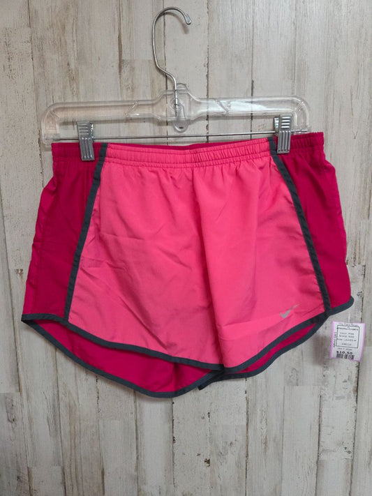 PINK NIKE ATHLETIC SHORTS, LADIES M
