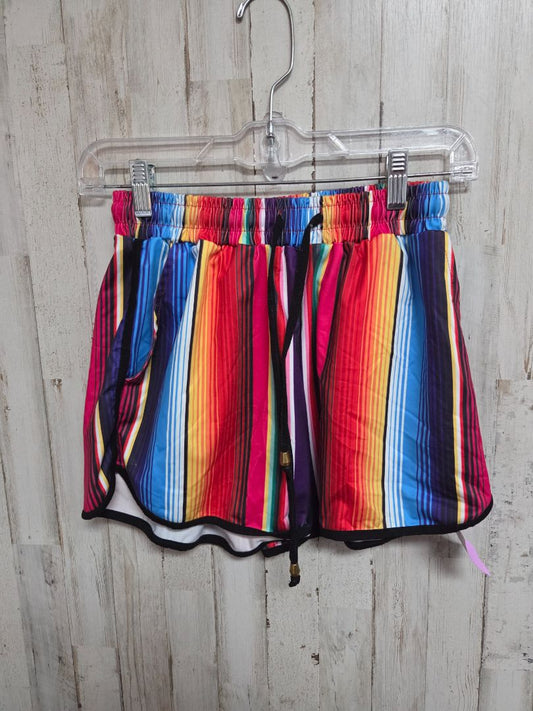 RED/BLUE JESS LEA STRIPE TIE SHORTS, LADIES S