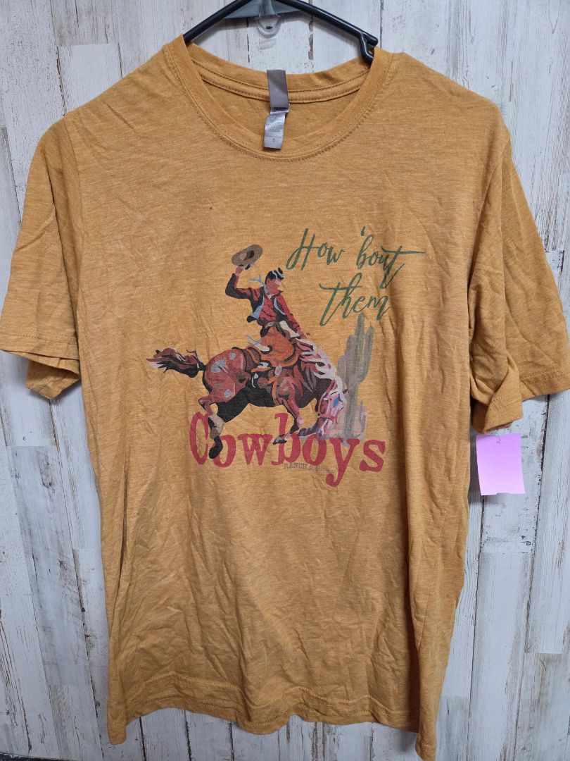 MUSTARD NEXT LEVEL COWBOYS TEE, LADIES S