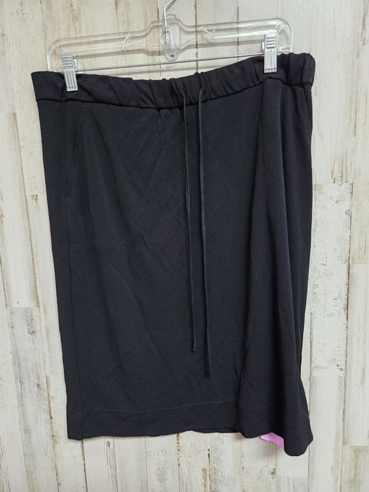 BLACK LOFT DRAWSTRING SKIRT, LADIES M