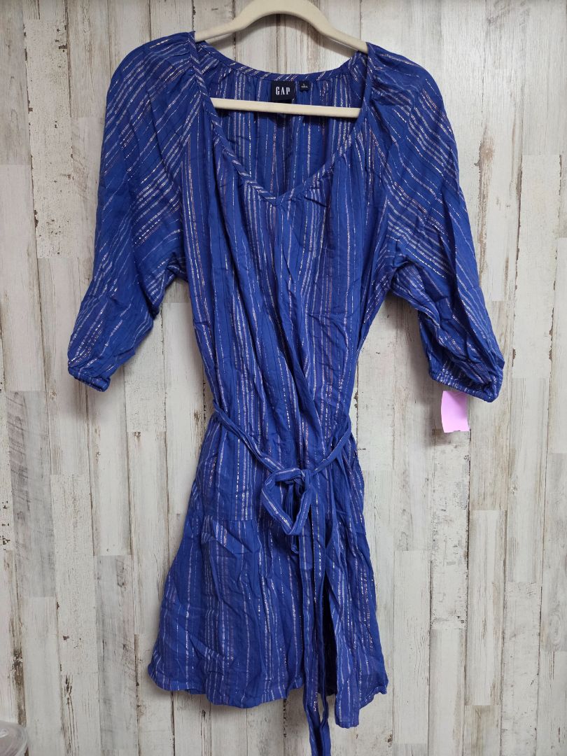 BLUE GAP STRIPE TIE DRESS, LADIES L