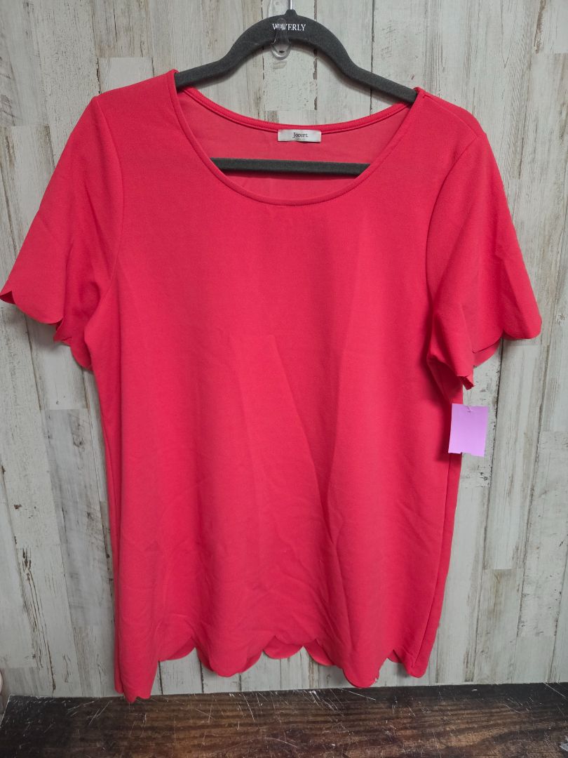 CORAL JODIFL SCALLOP TRIM TOP, LADIES L