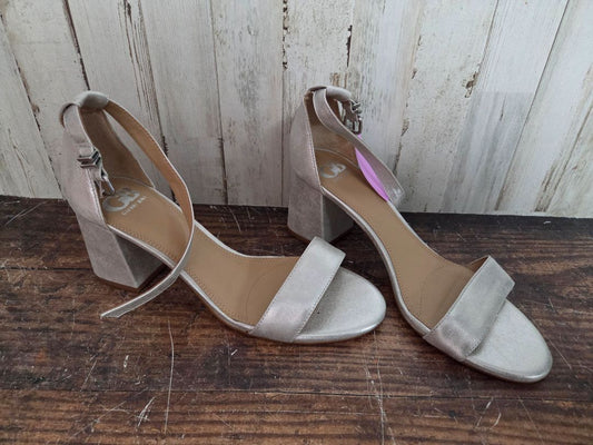 SILVER GIANNI BINI SHIMMER HEELS, SHOES A9