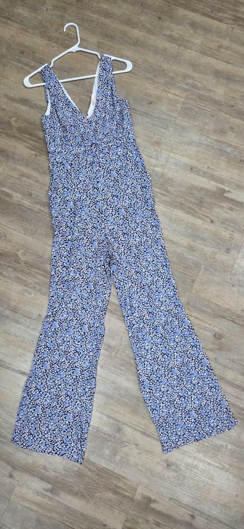 blue mi ami floral pocket jumpsuit, LADIES S
