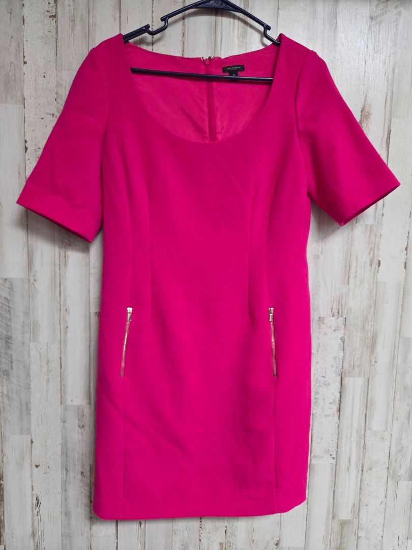 pink ann taylor sz6 zip pocket dress, LADIES M