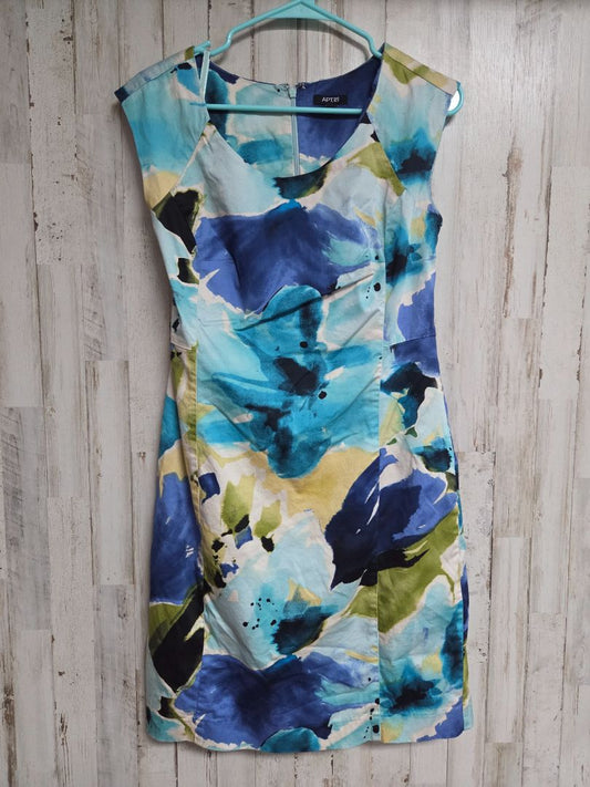 blue apt 9 sz8 watercolor dress, LADIES M