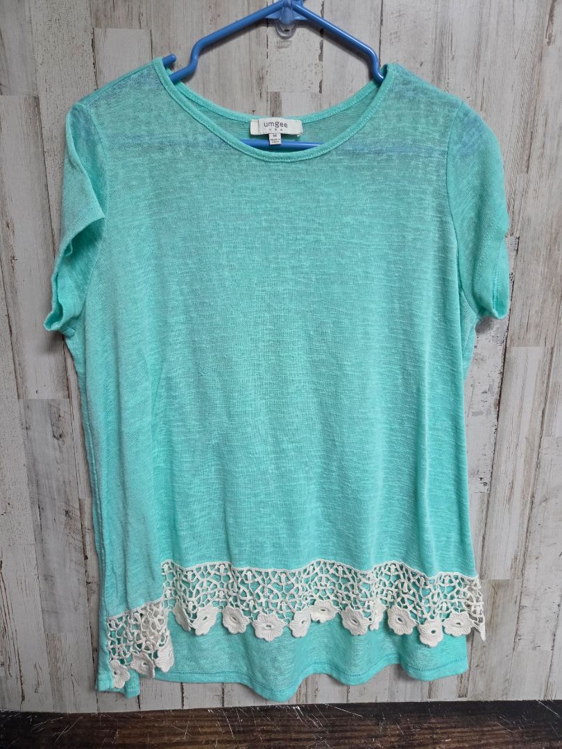 mint/white umgee sheer lace top, LADIES M