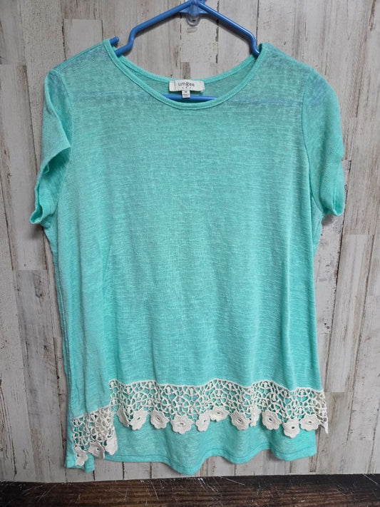 mint/white umgee sheer lace top, LADIES M