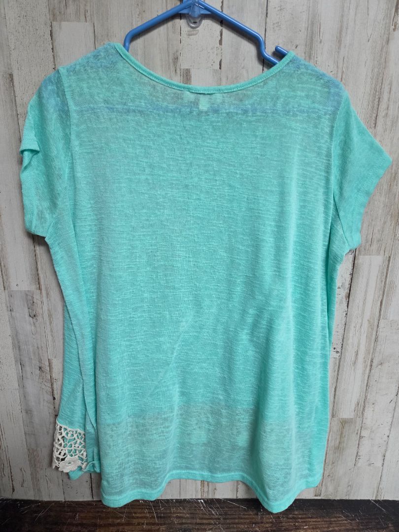 mint/white umgee sheer lace top, LADIES M