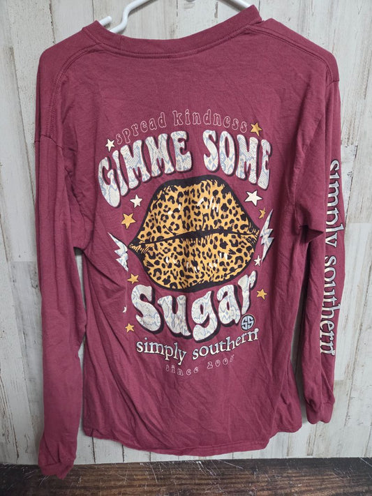 maroon simply southern spread kindness tee, LADIES M