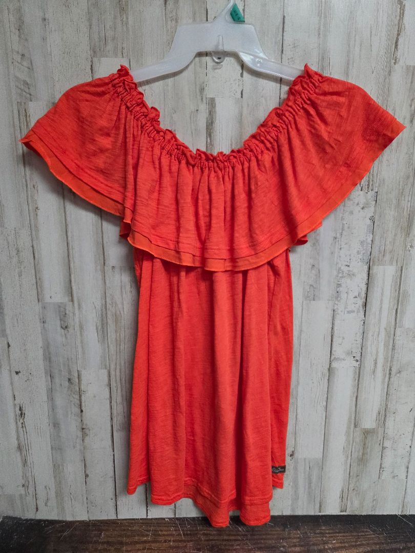 orange matilda jane ruffle off shoulder tunic, LADIES L