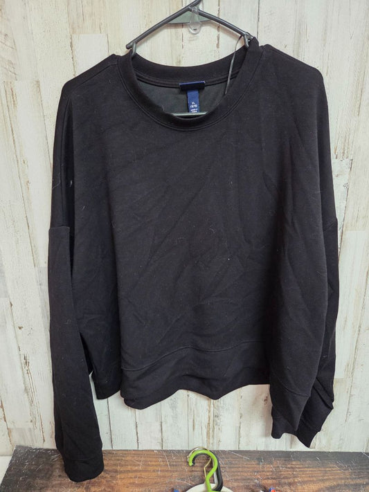 black scoop soft pullover, LADIES XL