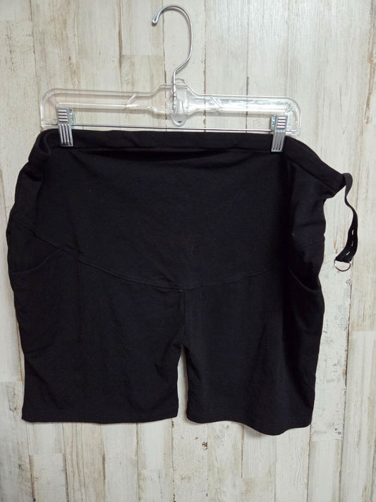 black  Adjustable maternity shorts, LADIES 2X