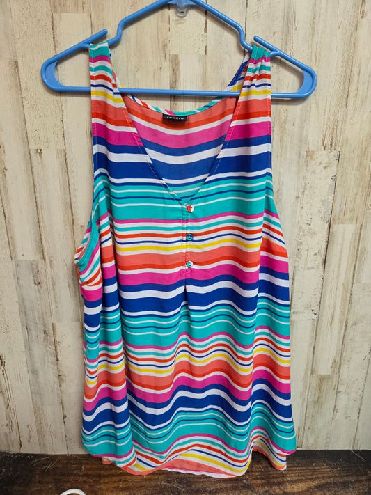 multi torrid  sheer striped tank, LADIES 3X *no size tag*