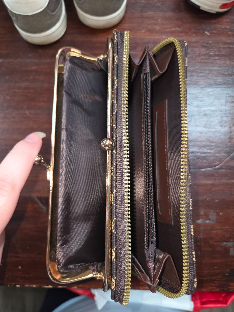 BROWN  PRINTED WALLET