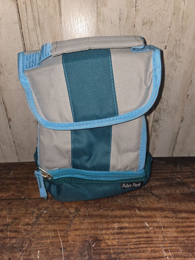 GREY/TEAL POLAR PACK LUNCH BOX