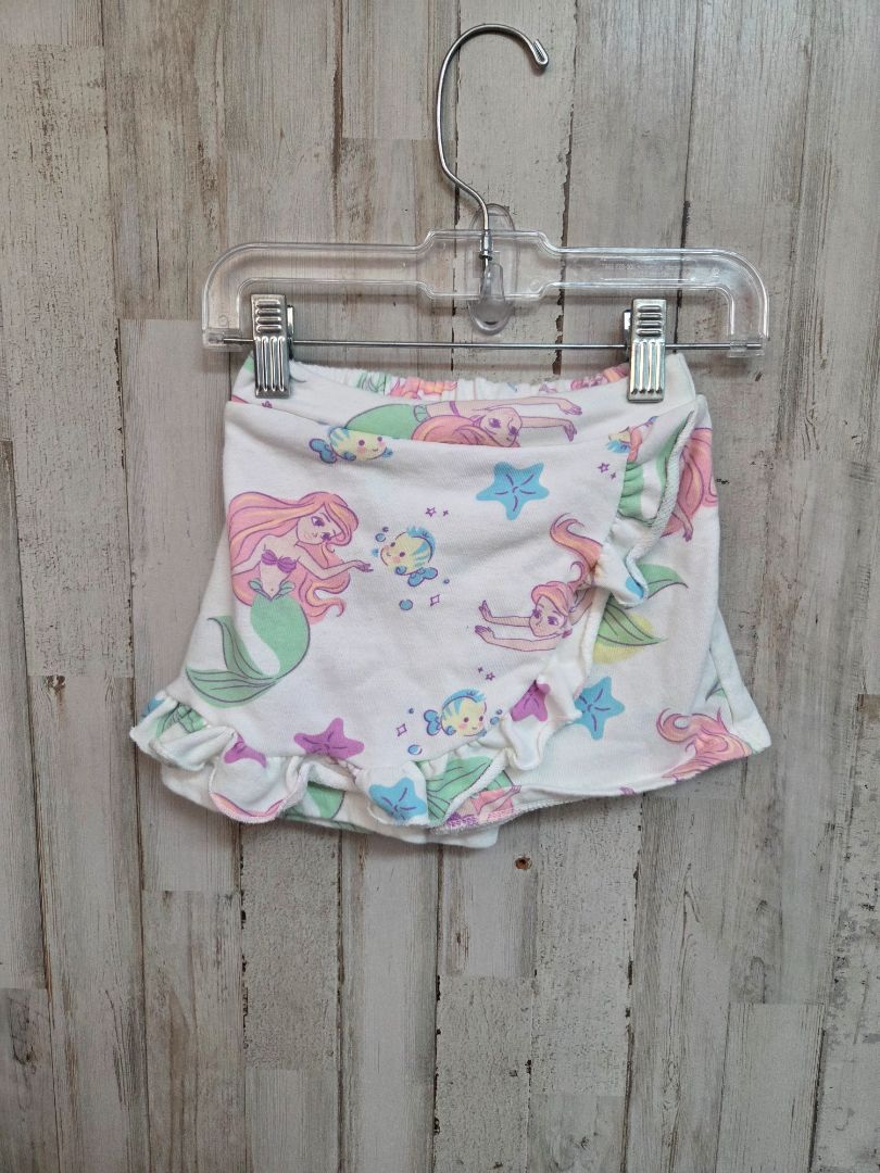 WHITE DISNEY ARIEL SHORTS, GIRL 3T