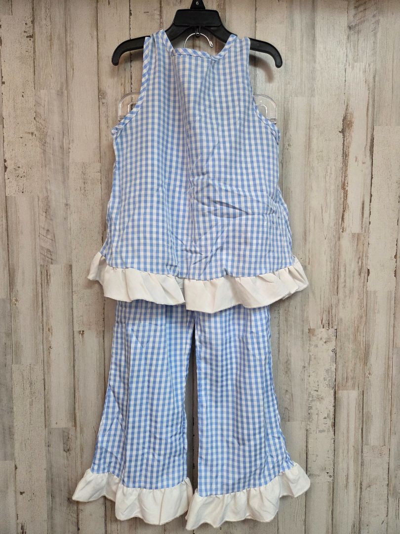 BLUE BOUTIQUE GINGHAM 2PC SET, GIRL 7/8