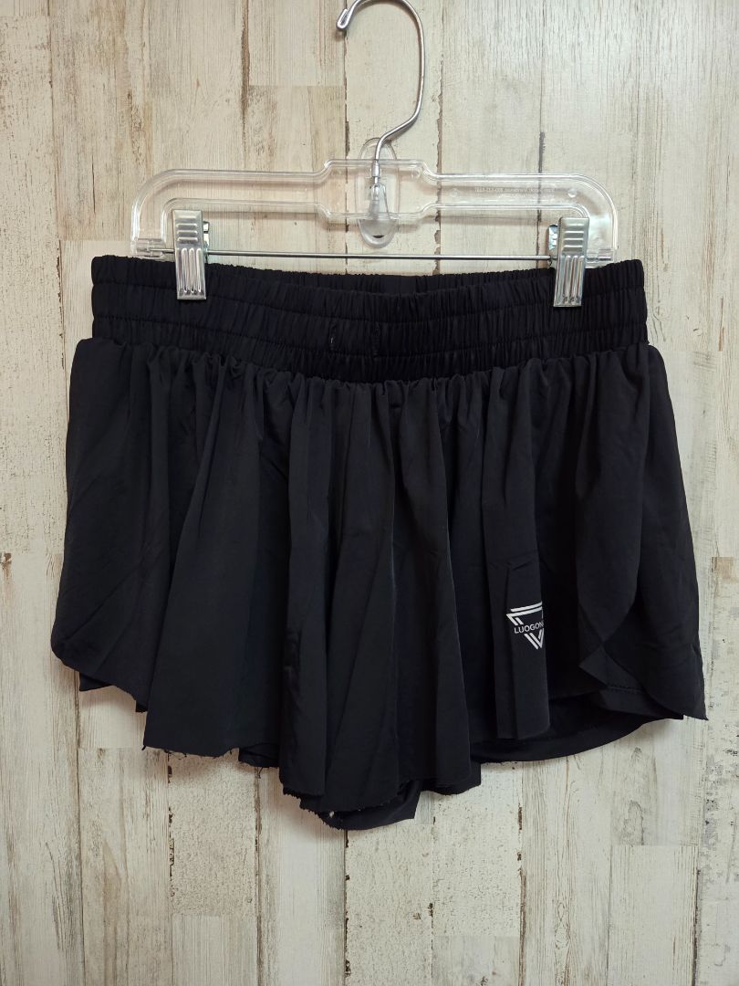 BLACK LUOGONGZI FLUTTER SHORTS, LADIES M