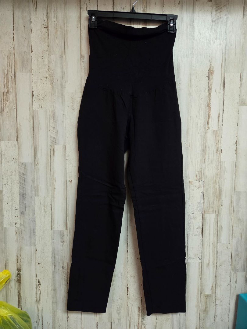 BLACK MOTHERHOOD MATERNITY PULL ON PANTS, LADIES L