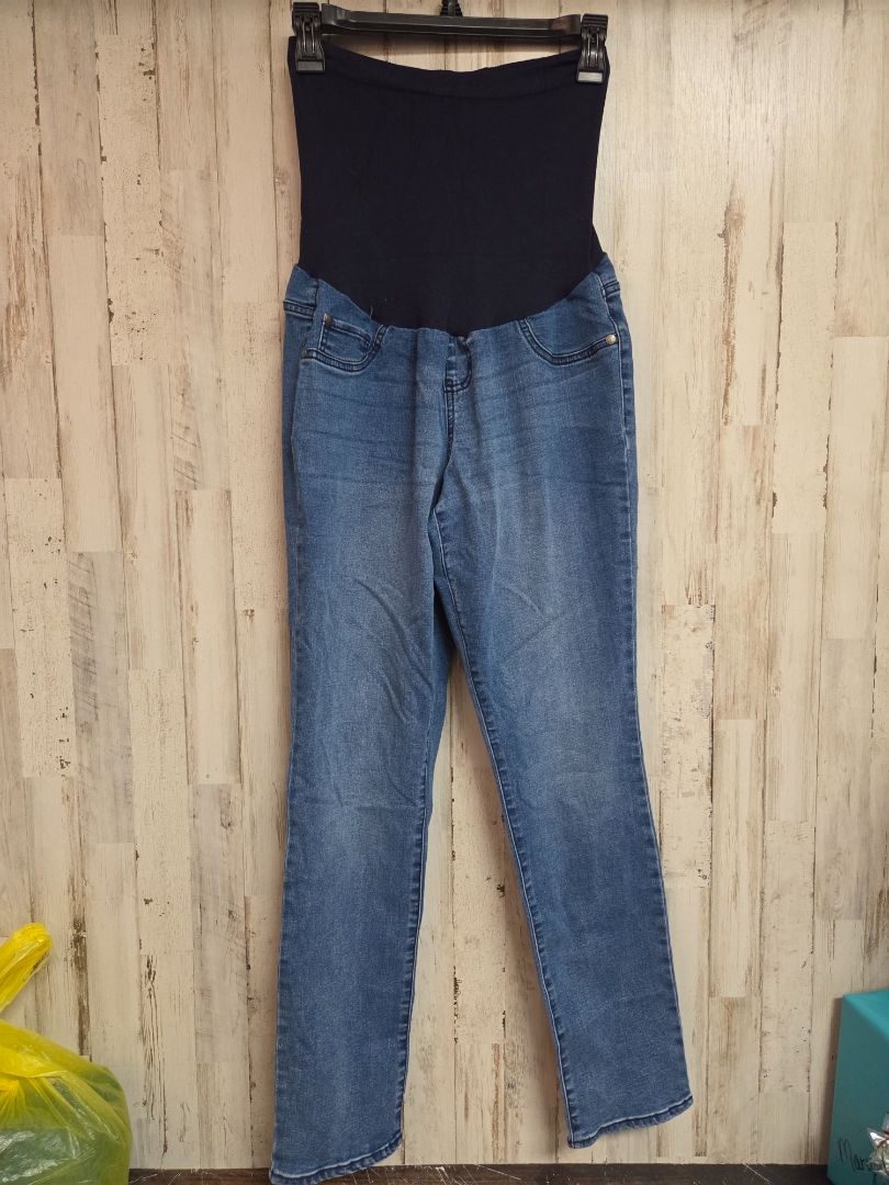 BLUE INDIGO BLUE MATERNITY JEGGINGS, LADIES L