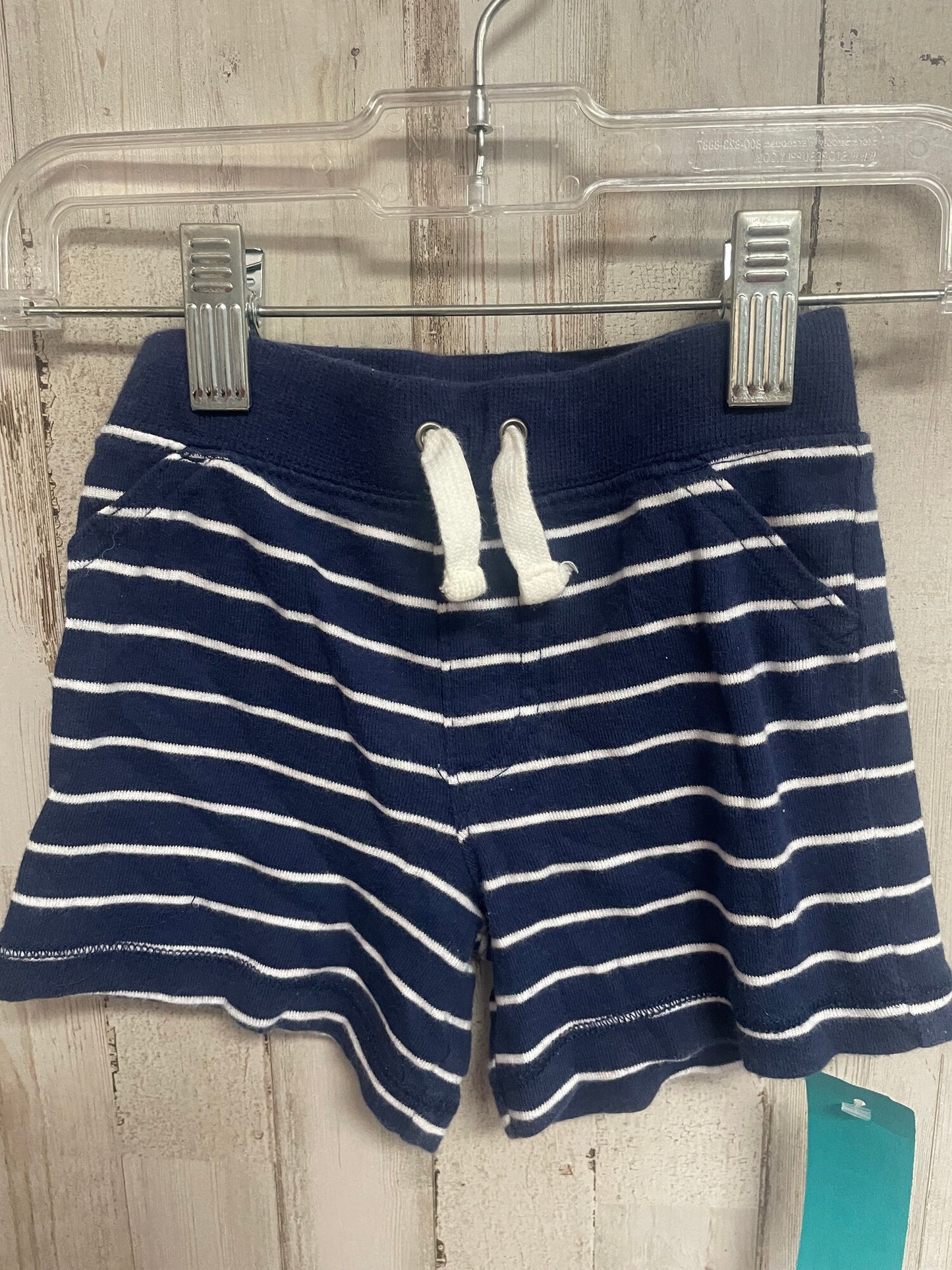 Navy Carters 12m Stripped Cotton Short, Boy 12-24m