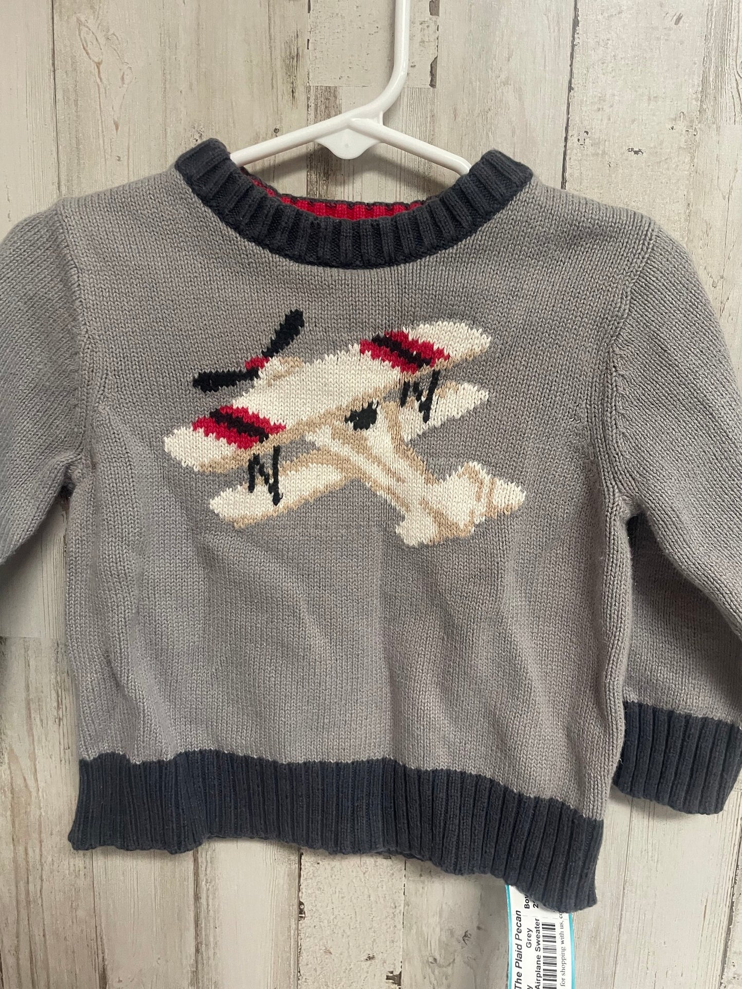 Grey Old Navy 18-24m Airplane Sweater, Boy 12-24m